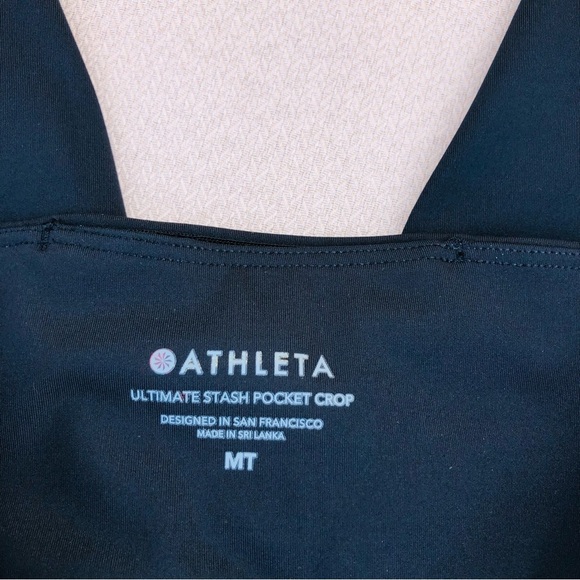 ATHLETA Ultimate Stash Pocket Black Crop Leggings M (Tall) - Picture 13 of 15